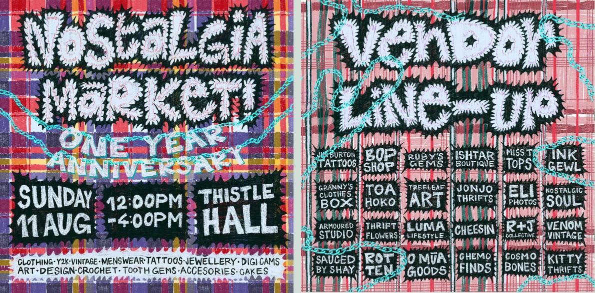 Nostalgia Markets, 11 August, Thistle Hall