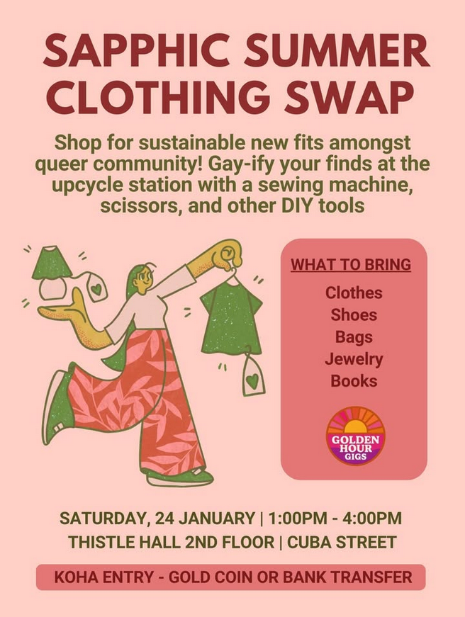 Sapphic Summer Clothing Swap poster
