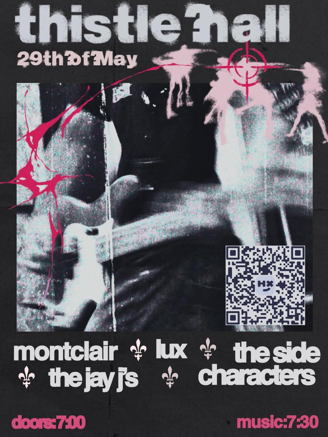 Poster for The Big Gig event at Thistle Hall