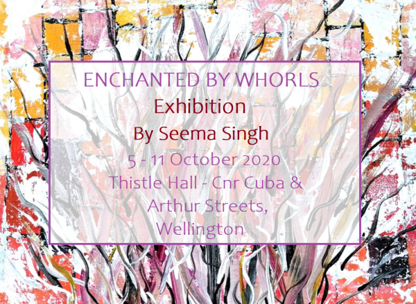 poster for Seema Singh exhibition
