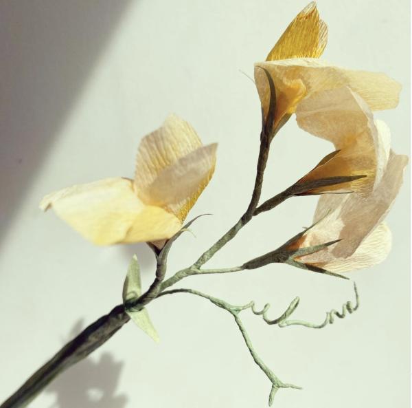 A hand made sweet pea by by Hannah Truly