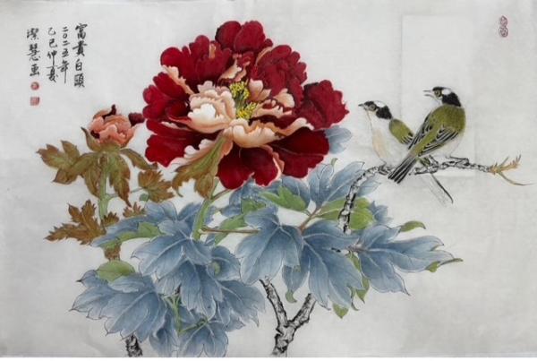 Theresa Lo's painting Peony