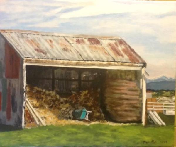 Mark Peck - Woodshed painting