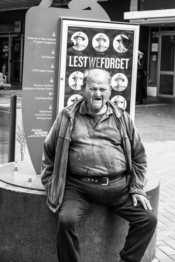 Photograhe by Mary Hutchinson from People of Cuba series, Cuba Street Wellington New Zealand