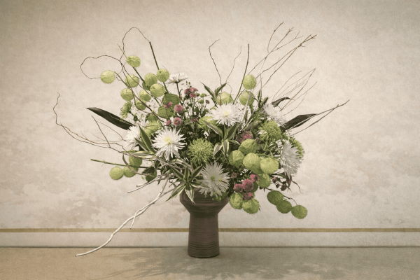 Floral arrangement by Miou Nakajima