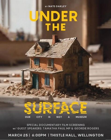 Poster for documentary film "Under the Surface", director Nate Oakley.