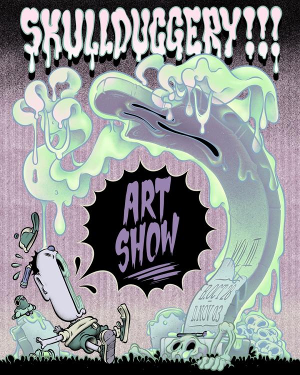 Poster for Skullduggery Art Show