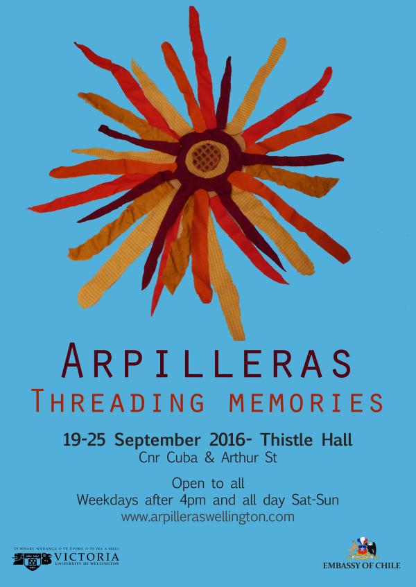 Poster for Arpilleras exhibition