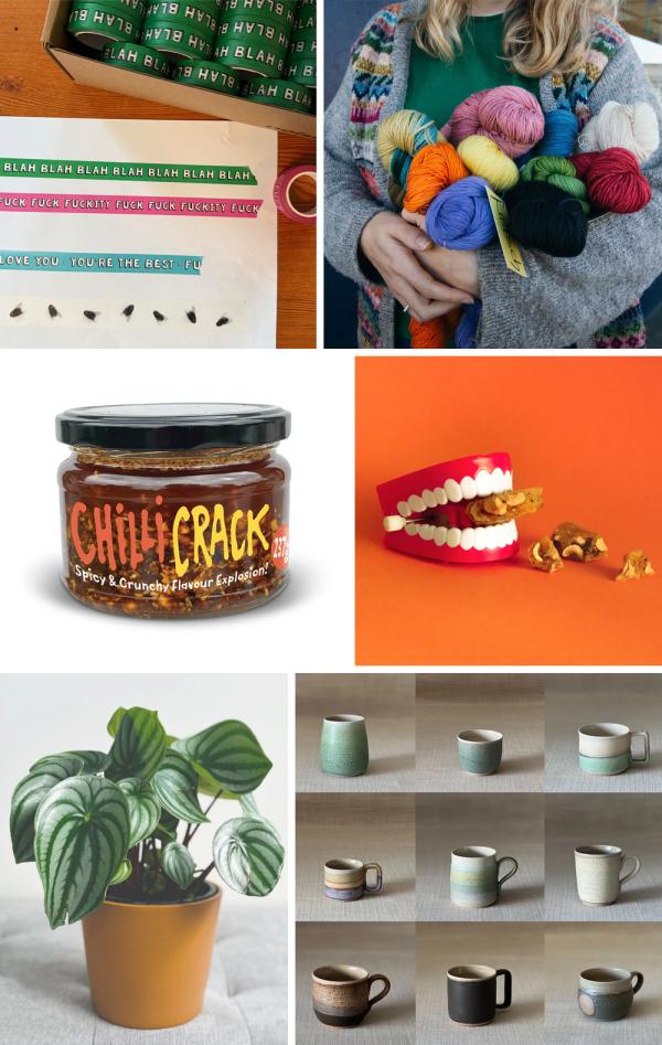 A variety of wares available at the JUST GOOD STUFF market at Thistle Hall