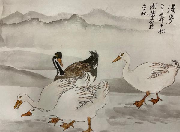 Theresa Lo's brush painting