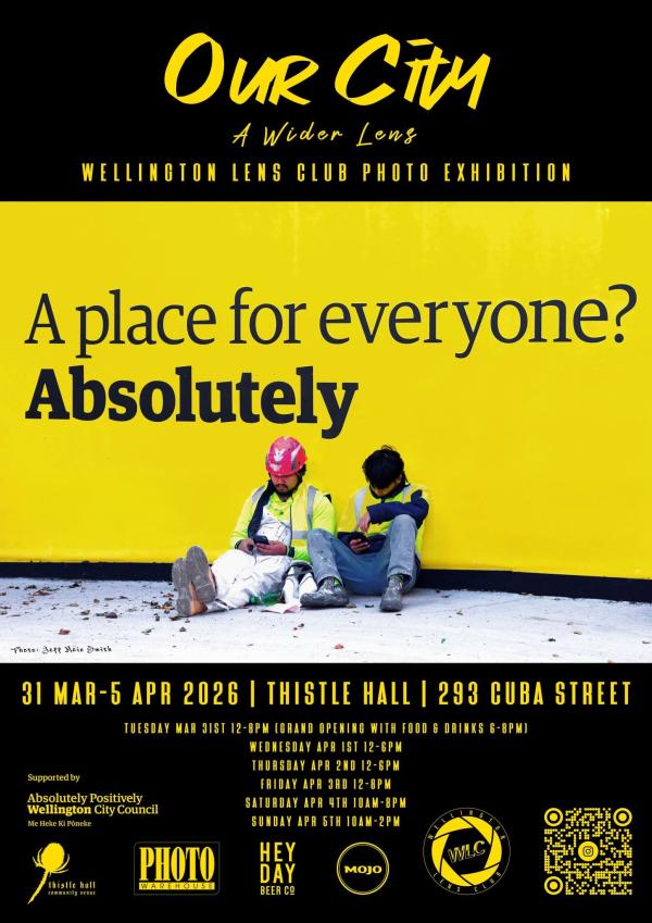 Poster for A Wider Lense exhibition at Thistle Hall Gallery