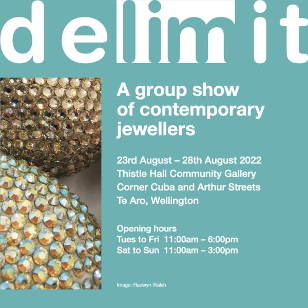 flyer for delimit exhibition