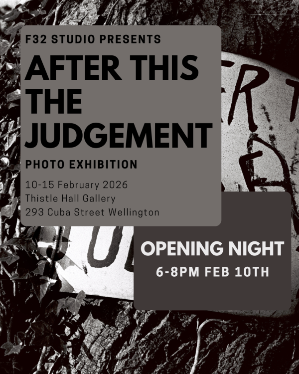 Poster for After This The Judgement opening night